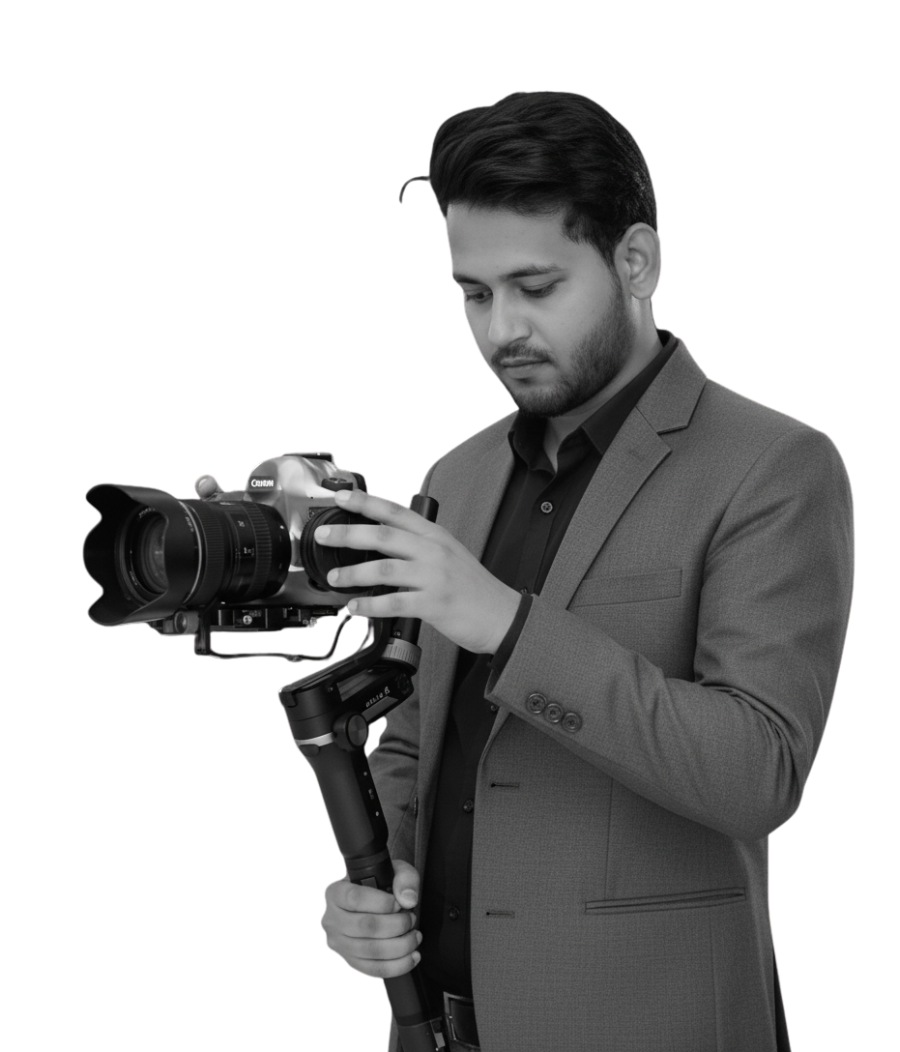 Shakib founder of Picture Planet preparing camera for professional wedding shoot